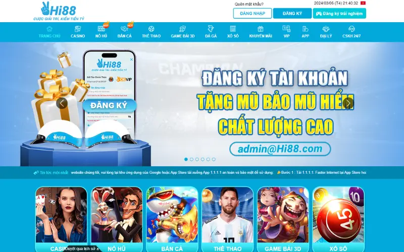 Giới thiệu trang cá cược 96Hi88