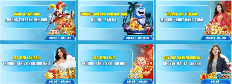 Khuyến mãi Tân Thủ Jun88025.com